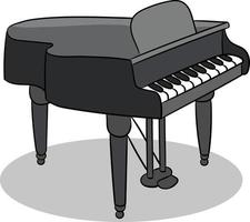 piano. vector illustratie van een piano geïsoleerd.