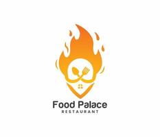 voedsel logo of huis voedsel logo vector