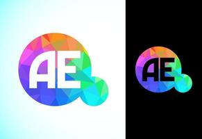 veelhoekige brief een e logo ontwerp vector sjabloon. laag poly grafisch alfabet symbool voor zakelijke bedrijf identiteit