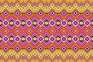 naadloze geometrische etnische Aziatische Oosterse en traditie patroon ontwerp voor textuur en achtergrond. zijde en stoffen patroondecoratie voor tapijt, kleding, verpakking en behang vector