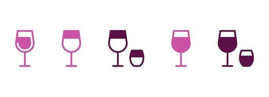 gemakkelijk vector icoon Aan een thema wijn glas