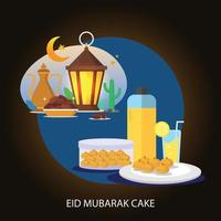 eid mubarak taart vector