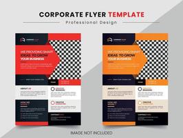 corporate flyer-sjabloon vector