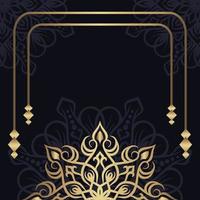 luxe achtergrond, met mandala ornamen vector