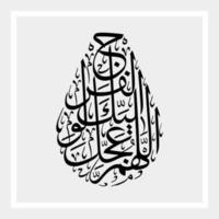 Arabisch schoonschrift sjabloon, betekenis voor allemaal uw ontwerp behoeften, spandoeken, stickers, Ramadan flyers, enz vector