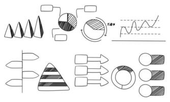 tekening infografieken, element infographics logo vector