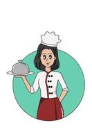 ontwerp karakter chef-kok illustratie vector