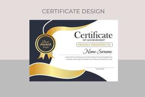 moderne certificaatsjabloon vector