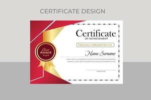 moderne certificaatsjabloon vector