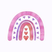 boho regenboog voor baby kinderkamer vector