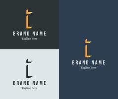 negatief ruimte concept. brief 'i' logo. modern logo voor bedrijf, merk, bedrijf identiteit. vector eps 10