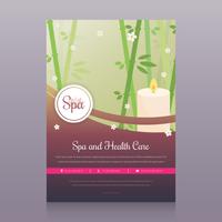 Spa en gezondheidszorg Brochure sjabloon vector