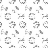 monochroom vector naadloos patroon van versnelling, tandrad, internet voor web sites en polygrafie