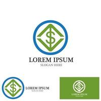 geld investering logo vector sjabloon