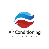 airconditioning logo, hvac logo concept vector