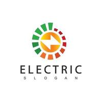 elektrisch logo energie icoon vector