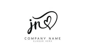 handschrift handtekening stijl brief jr logo ontwerp in wit achtergrond. pro vector. vector