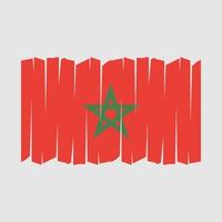 Marokko vlag borstel vector