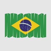 Brazilië vlag borstel vector