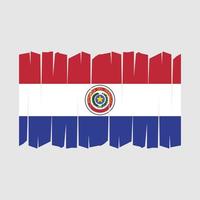 Paraguay vlag borstel vector