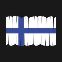 Finland vlag borstel vector