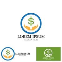 geld investering logo vector sjabloon