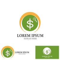 geld investering logo vector sjabloon