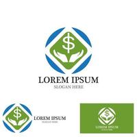 geld investering logo vector sjabloon