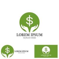 geld investering logo vector sjabloon