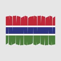 Gambia vlag borstel vector