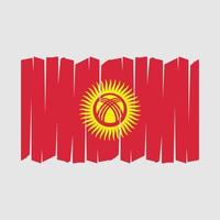 Kirgizië vlag borstel vector