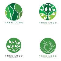 abstract boom logo voor Woud en park natuur.met een combinatie van .vector lijn elementen voor bedrijf ontwerpen, landbouw, ecologisch concepten, groen en natuurlijk schoonheid. vector