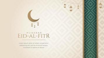 Ramadan kareem eid mubarak groet kaart achtergrond ontwerp sjabloon met plaats voor tekst vector