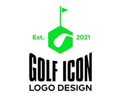 kampioenschap golf sport logo ontwerp. vector