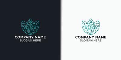 elegant boom logo ontwerp vector, natuur logo sjabloon vector