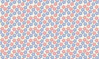 blauw en roze bloem patroon vector