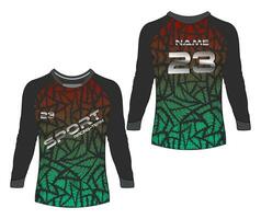 Jersey sport- abstract structuur t-shirt ontwerp, voor racing voetbal gaming motorcross wielersport. vector