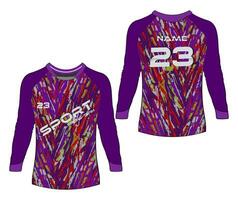 Jersey sport- abstract structuur t-shirt ontwerp, voor racing voetbal gaming motorcross wielersport. vector