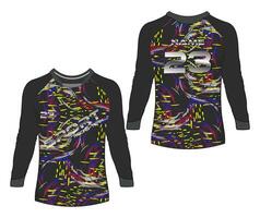 Jersey sport- abstract structuur t-shirt ontwerp, voor racing voetbal gaming motorcross wielersport. vector