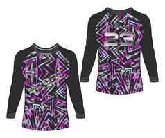 Jersey sport- abstract structuur t-shirt ontwerp, voor racing voetbal gaming motorcross wielersport. vector