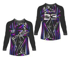 Jersey sport- abstract structuur t-shirt ontwerp, voor racing voetbal gaming motorcross wielersport. vector