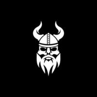 Mens viking schedel gezicht creatief gemakkelijk logo vector