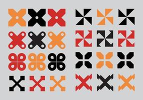 patroon vorm X etniek element klem kunst sjabloon illustratie vector grafisch reeks bundel