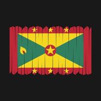 Grenada vlag borstel vector