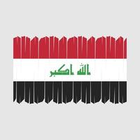 Irak vlag borstel vector