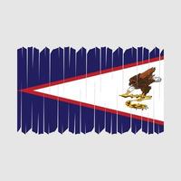 Amerikaans Samoa vlag borstel vector