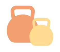 kettlebells icoon. geschiktheid hulpmiddel. sport concept. uitrusting voor sterkte opdrachten. vector vlak illustratie