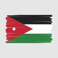 Jordanië vlag vector illustratie