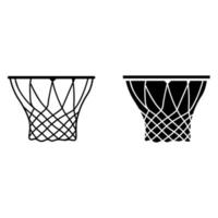 basketbal icoon vector set. streetball illustratie teken verzameling. sport symbool of logo.