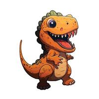 schattig dinosaurus tekenfilm stijl vector